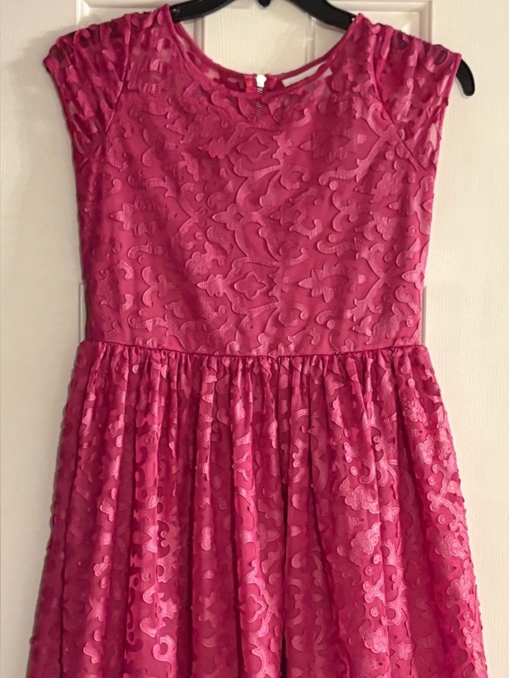 American Girl Light Burgundy Lace Fit-and-Flare Party Dress by “American Girl”